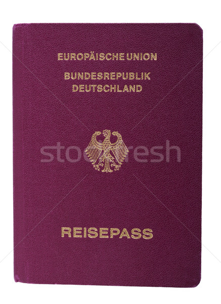 Isolated German Passport Stock photo © eldadcarin