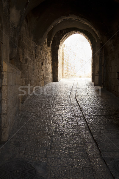 Old Jerusalem Tunnel Stock photo © eldadcarin