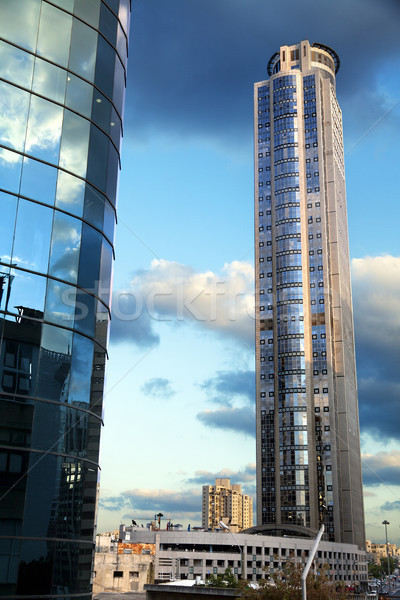 Skyscraper & Part of Office Building Stock photo © eldadcarin