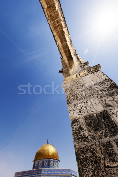 Kuppel rock alten Stadt Jerusalem ein Stock foto © eldadcarin