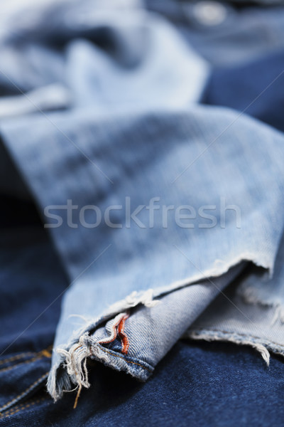 Сток-фото: джинсов · различный · брюки · аннотация · фон · синий