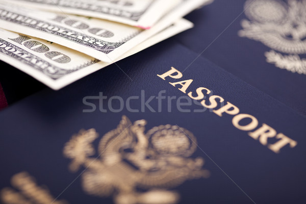 Cash & Passports Stock photo © eldadcarin