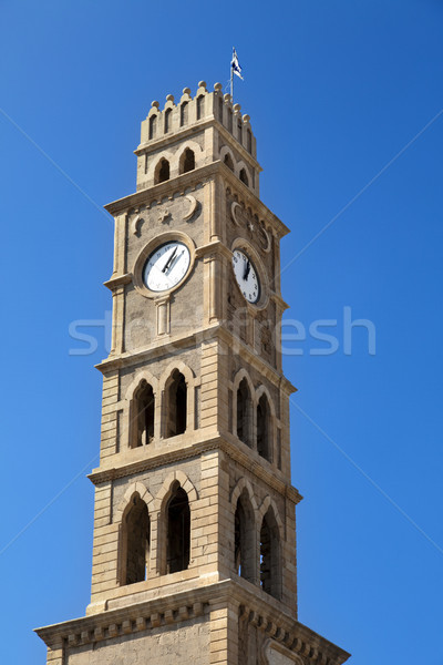 Clock Tower in Acco Stock photo © eldadcarin