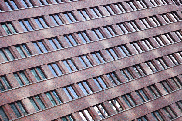 Tilted Building Windows Pattern Stock photo © eldadcarin