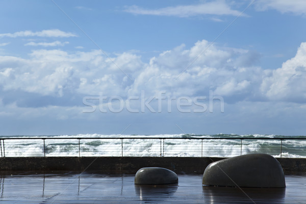 Drenched Boardwalk Stock photo © eldadcarin