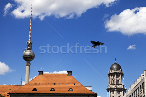 Berlino edifici televisione torre fernsehturm view Foto d'archivio © eldadcarin