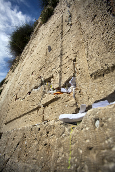 Boîte aux lettres mur vieux ville Jérusalem Photo stock © eldadcarin