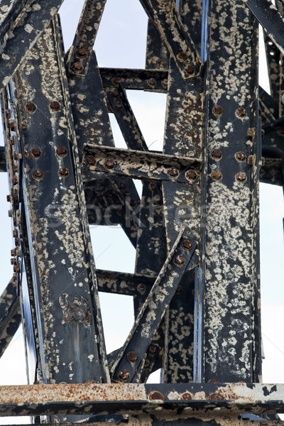 Rusty Vintage Metal Beams Stock photo © eldadcarin