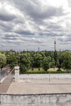 Berlin oryginał granicy sekcja Niemcy 2012 Zdjęcia stock © eldadcarin