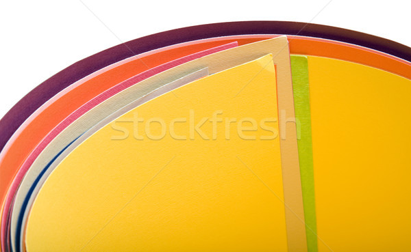 Stock photo: Isolated Rolled up Bristol Papers