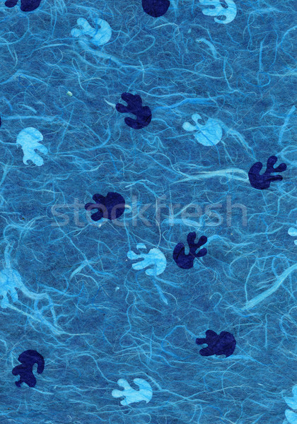 Riz texture du papier lumineuses bleu méduse élevé [[stock_photo]] © eldadcarin
