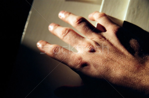 Hand Männer Schatten close-up Sonnenlicht menschlichen Hand Stock foto © eldadcarin