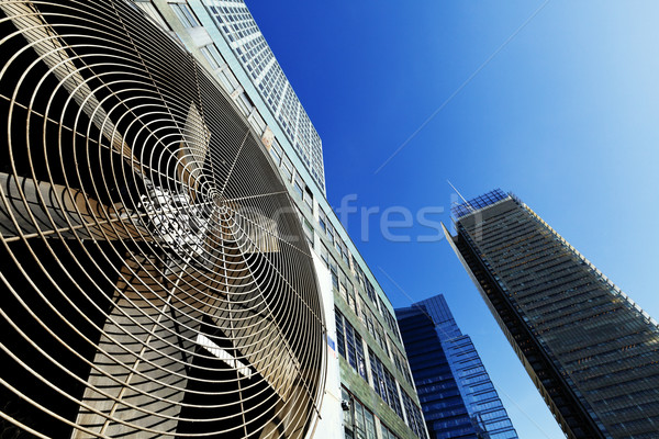 Stock photo: Urban HVAC Air Contidioner Outdoor Unit Manhattan New-York