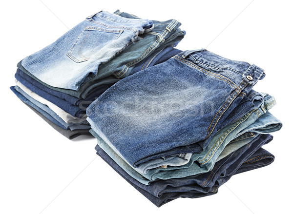 Isolado jeans dois calças branco Foto stock © eldadcarin