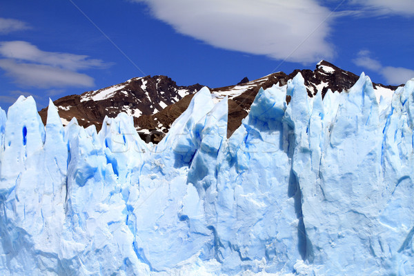 Gletscher Klippe Himmel Wasser Natur Meer Stock foto © eldadcarin