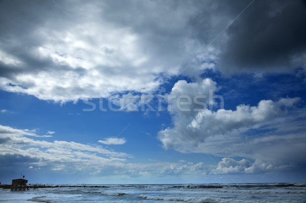 Flooded Winter Beach Stock photo © eldadcarin