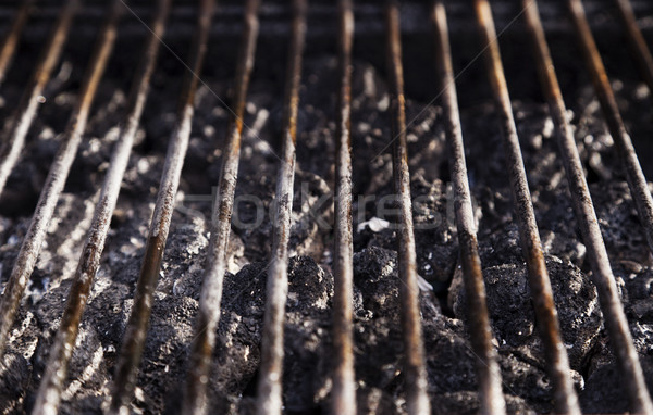 Grill láva kövek magasról fotózva kilátás barbecue grill Stock fotó © eldadcarin