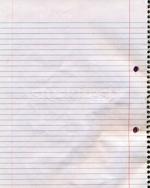 Spiral Notebook Page Stock photo © eldadcarin