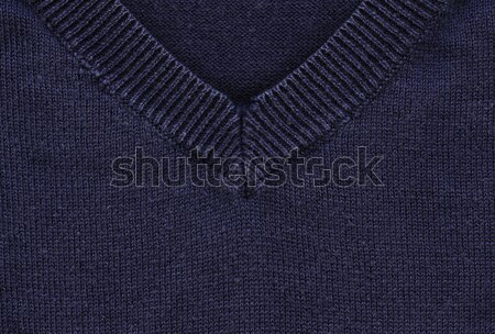 Cotton Fabric Texture - Navy Blue with Collar Stock photo © eldadcarin
