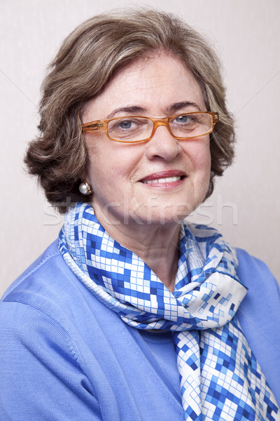Senior Smiling Woman Portrait Stock photo © eldadcarin