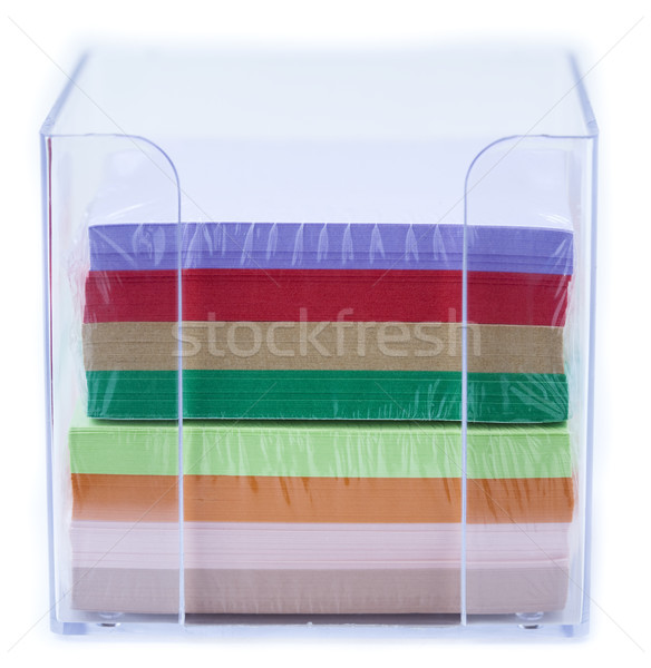 Stock photo: Nylon Wrapped Paper Notes in a Case
