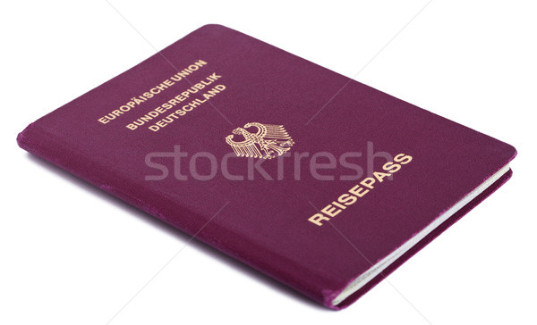 Aislado pasaporte blanco papel águila impresión Foto stock © eldadcarin