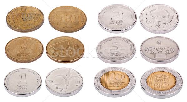 Israeli Coins - High Angle Stock photo © eldadcarin