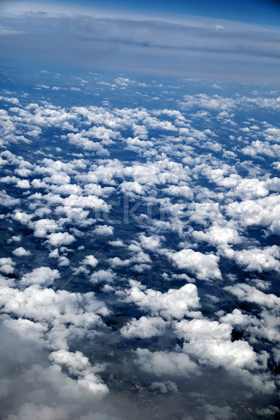Aerial View of Cloud Covered Land Stock photo © eldadcarin