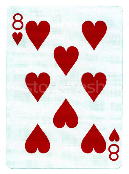 Playing Card - Eight of Hearts Stock photo © eldadcarin