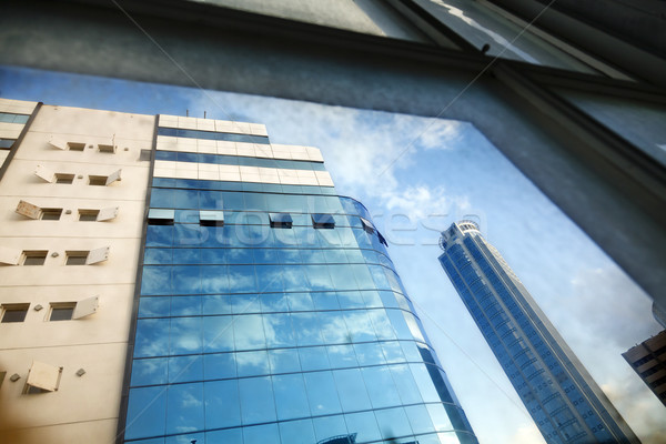Office Buildings Through Window Stock photo © eldadcarin