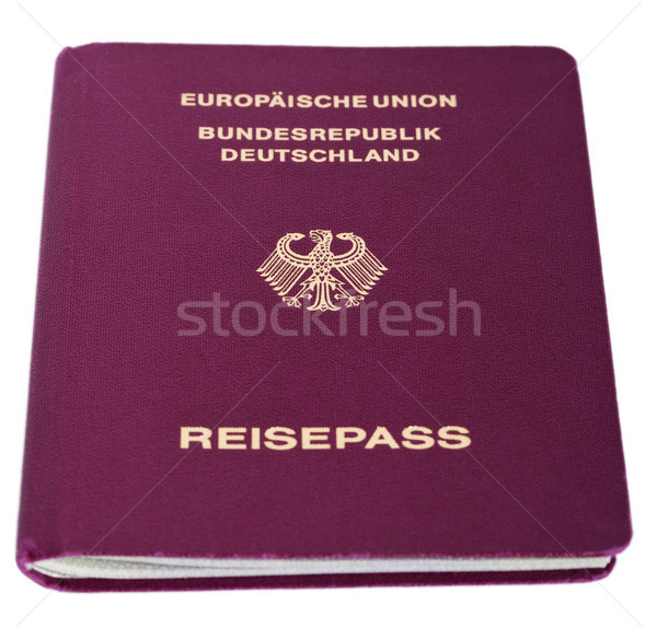 Stock photo: Isolated German Passport