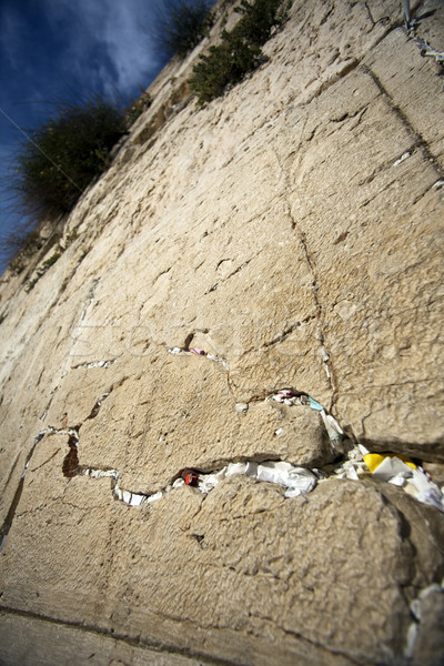 Buzón primer plano pared edad ciudad Jerusalén Foto stock © eldadcarin