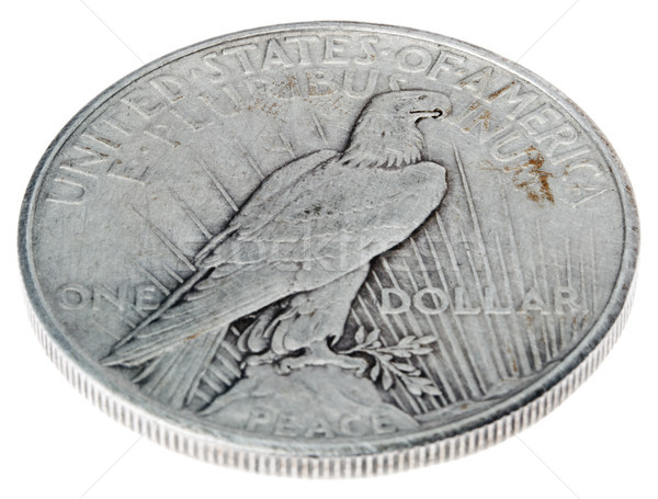 Peace Dollar - Tails High Angle Stock photo © eldadcarin