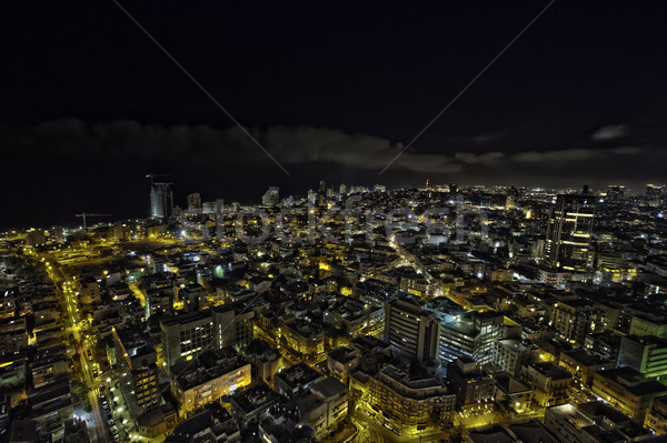 Noapte urbanism wide angle vedere nord Imagine de stoc © eldadcarin