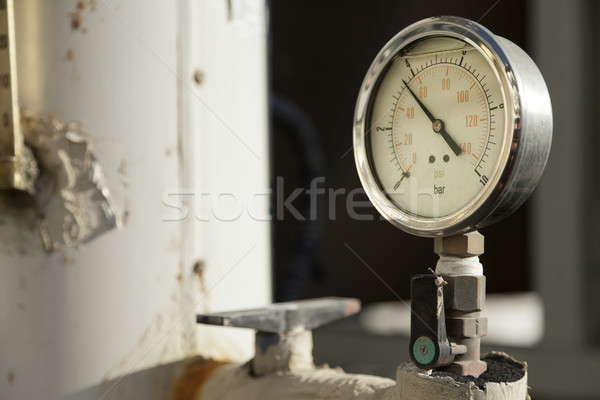 Industrial Pressure Gauge Stock photo © eldadcarin