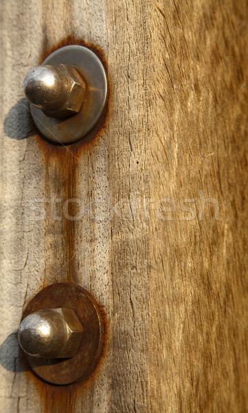 Bolts on Wood Stock photo © eldadcarin