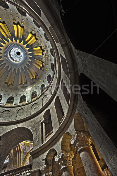 Spectaculaire koepel boven heilig oude stad Stockfoto © eldadcarin