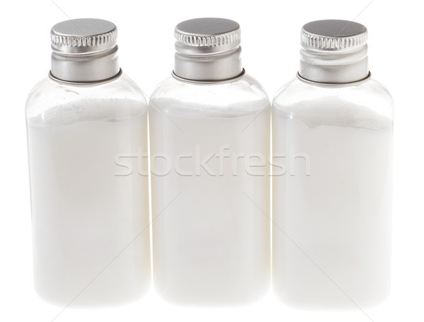 изолированный белый кремом бутылок три небольшой Сток-фото © eldadcarin