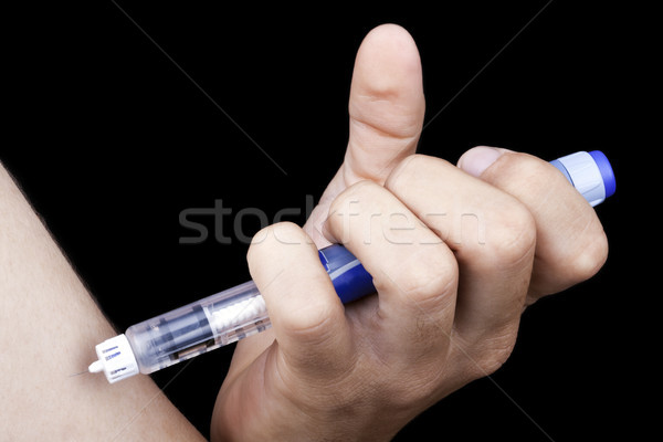 Injecting Himself Stock photo © eldadcarin