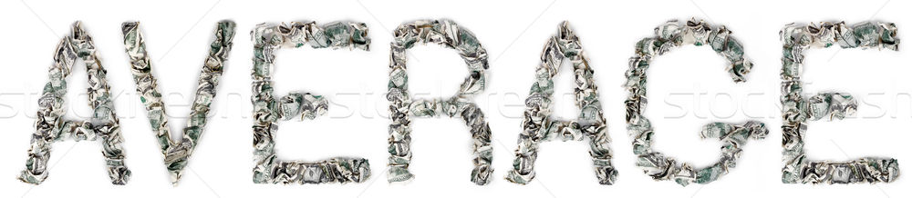 Average - Crimped 100$ Bills Stock photo © eldadcarin