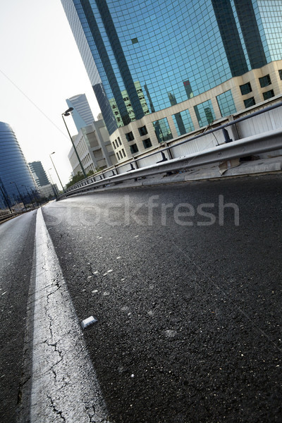 Vacante urbana strada view diminuendo prospettiva Foto d'archivio © eldadcarin