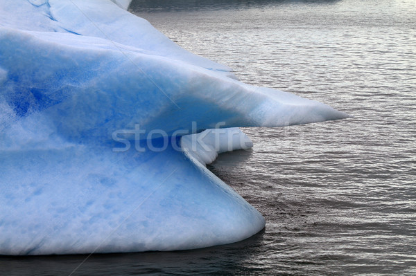 Foto stock: Geleira · gelo · azul · lago