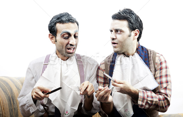 Wannabe Seniors Discussing a Meal Stock photo © eldadcarin