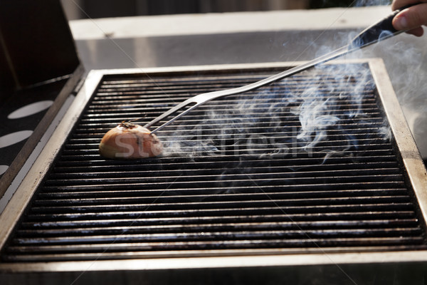 Stock photo: Cleaning the Grill