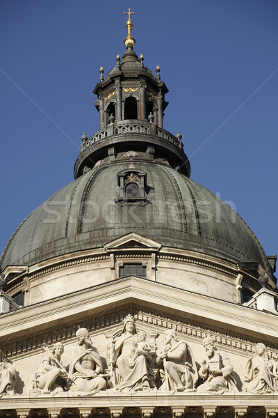 The center dome of St. Stephen (Szent Istv?n) Basilica in Budape Stock photo © eldadcarin