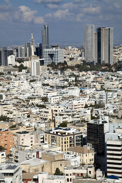 Centrul orasului orizont vedere urbanism oraş central Imagine de stoc © eldadcarin