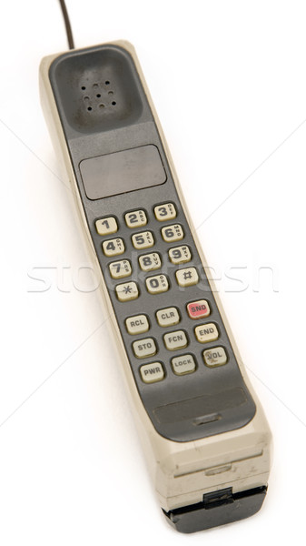 Geïsoleerd oude vuile mobieltje vroeg stijl Stockfoto © eldadcarin