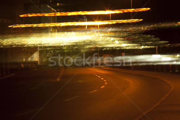 Street Under blurry Lights Stock photo © eldadcarin