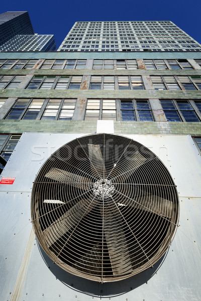 Urban HVAC Air Contidioner Outdoor Unit Manhattan New-York Bleac Stock photo © eldadcarin