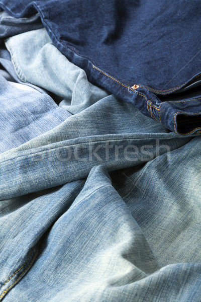 Jeans calças abstrato fundo azul Foto stock © eldadcarin